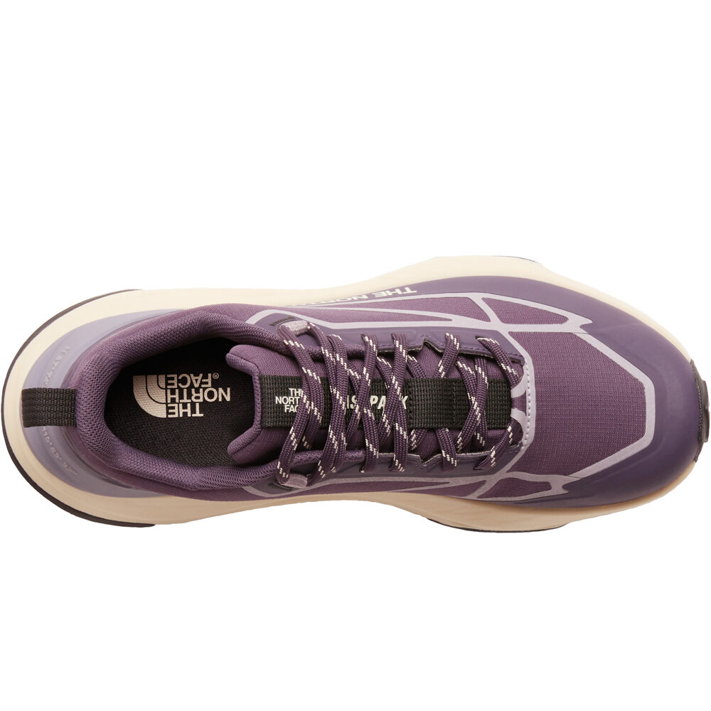 The North Face zapatilla trekking mujer FASTPACK WATERPROOF MORADO lateral interior