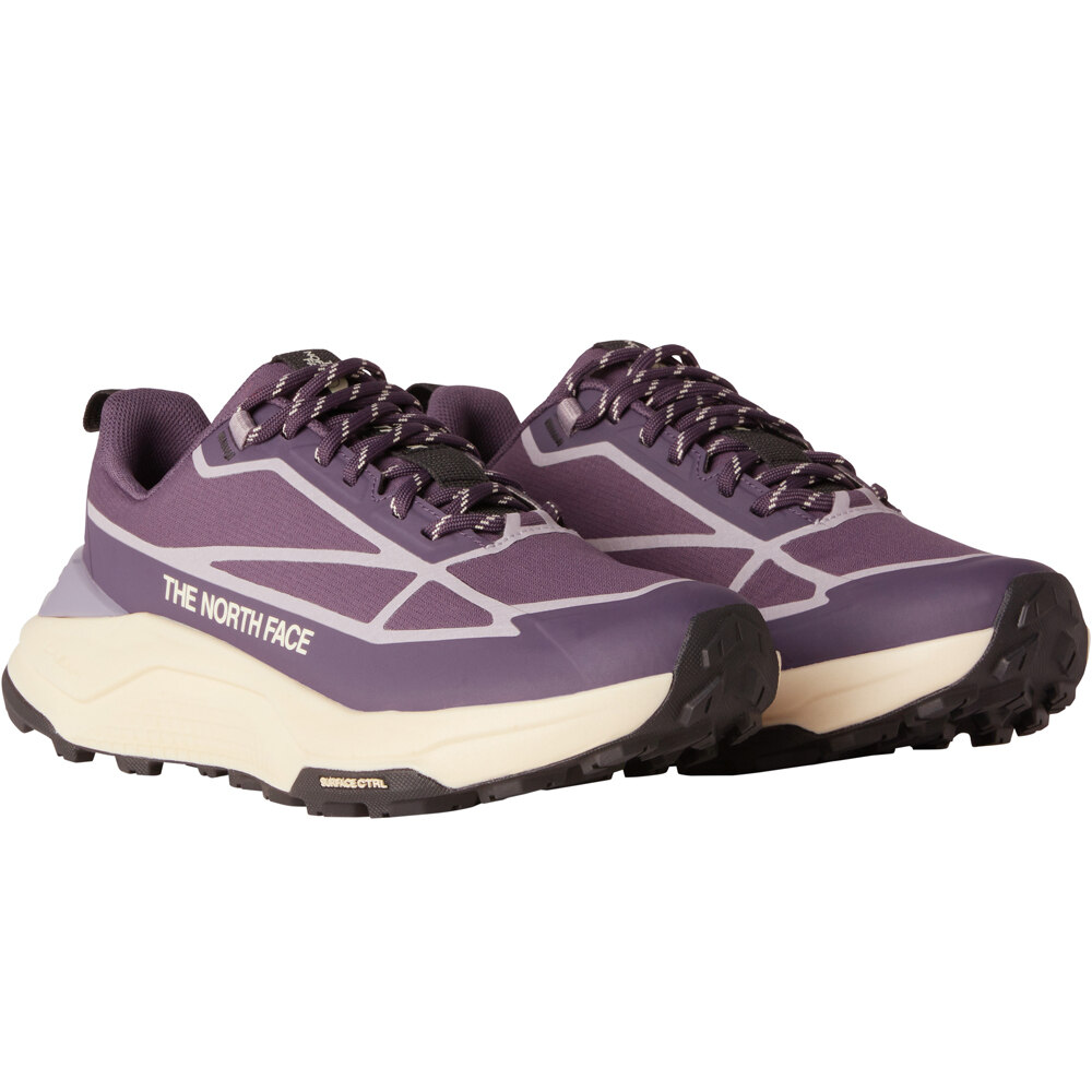 The North Face zapatilla trekking mujer FASTPACK WATERPROOF MORADO vista superior