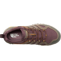 The North Face zapatilla trekking mujer HEDGEHOG GORE-TEX MARRON vista superior