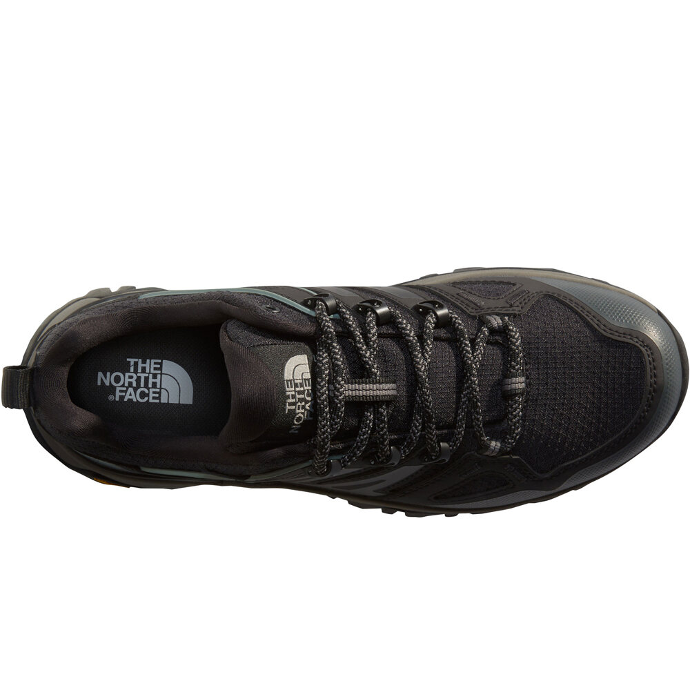 The North Face zapatilla trekking mujer HEDGEHOG GORE-TEX NEGRO vista superior