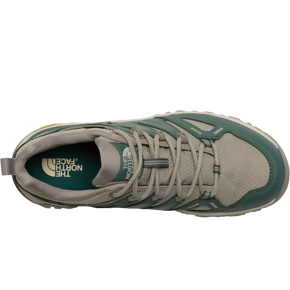 The North Face zapatilla trekking mujer HEDGEHOG GORE-TEX VERDE lateral interior