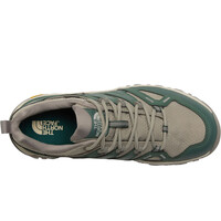The North Face zapatilla trekking mujer HEDGEHOG GORE-TEX VERDE lateral interior