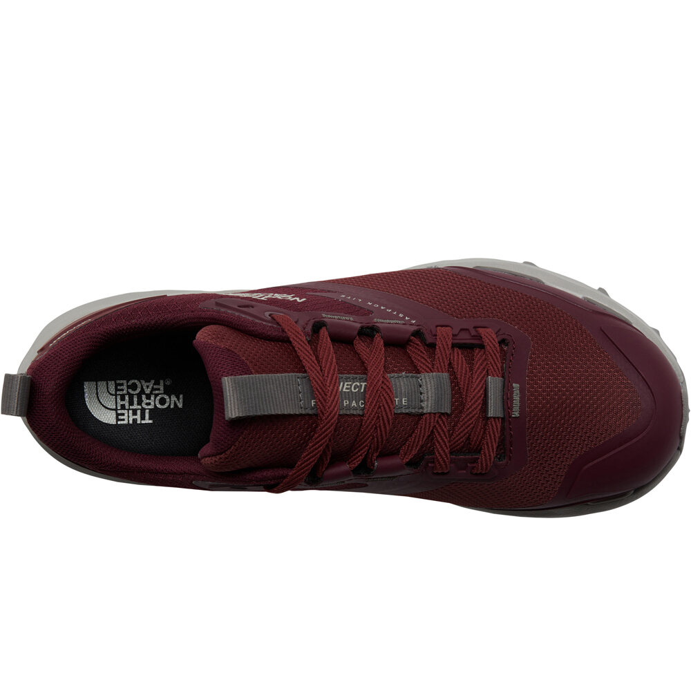 The North Face zapatilla trekking mujer VECTIV FASTPACK LITE WATERPROOF MARRON lateral interior