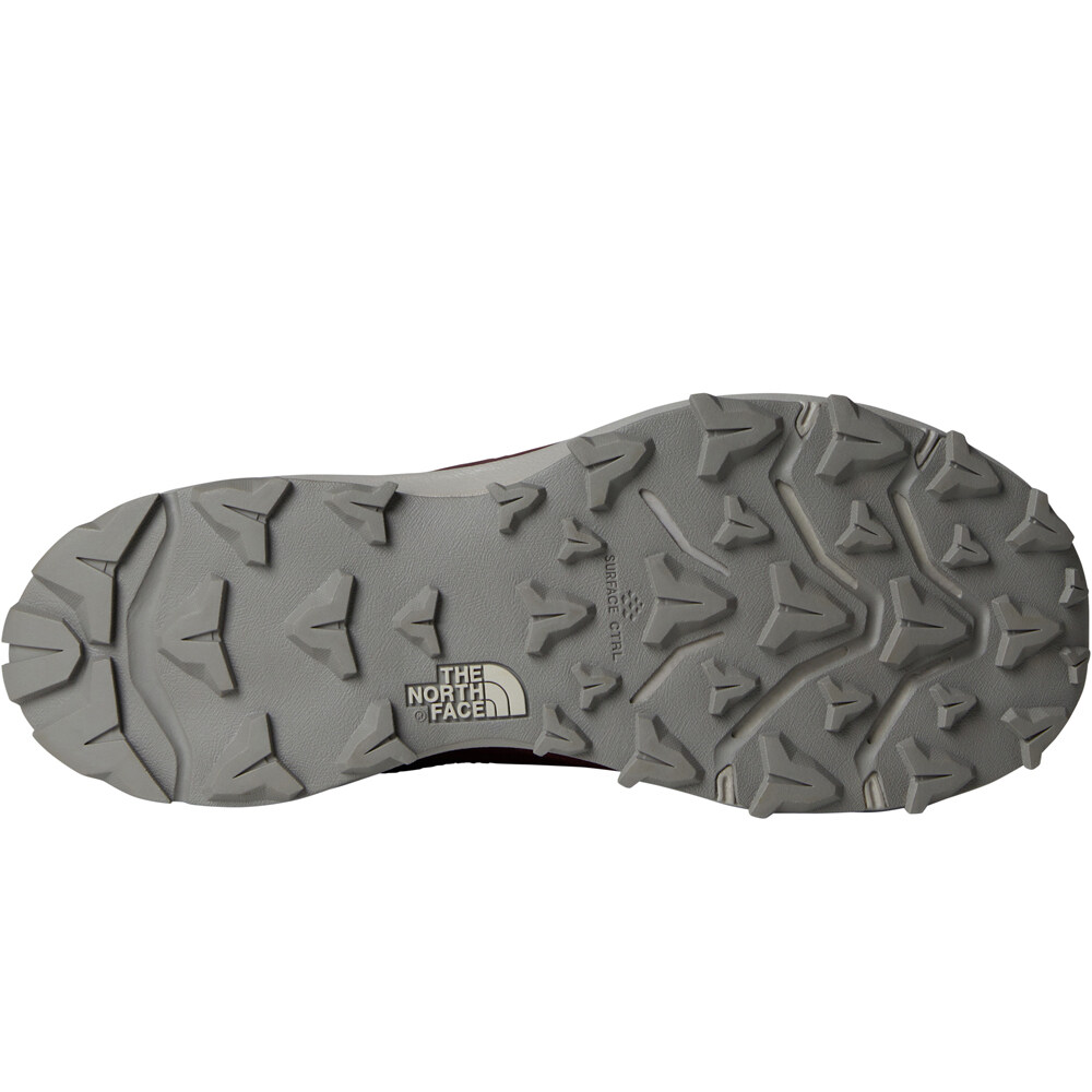 The North Face zapatilla trekking mujer VECTIV FASTPACK LITE WATERPROOF MARRON vista trasera