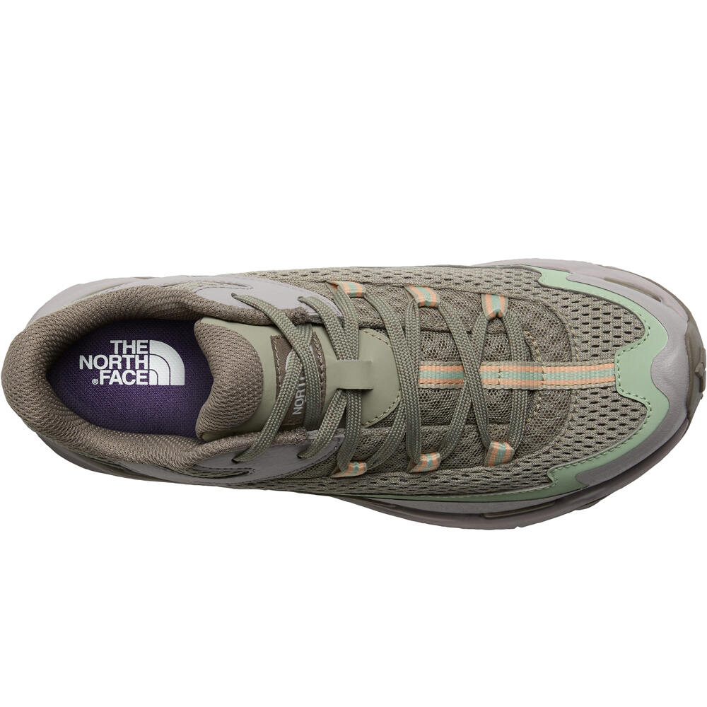 The North Face zapatilla trekking mujer VECTIV TARAVAL GRIS vista superior