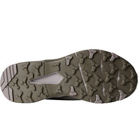 The North Face zapatilla trekking mujer VECTIV TARAVAL GRIS vista trasera