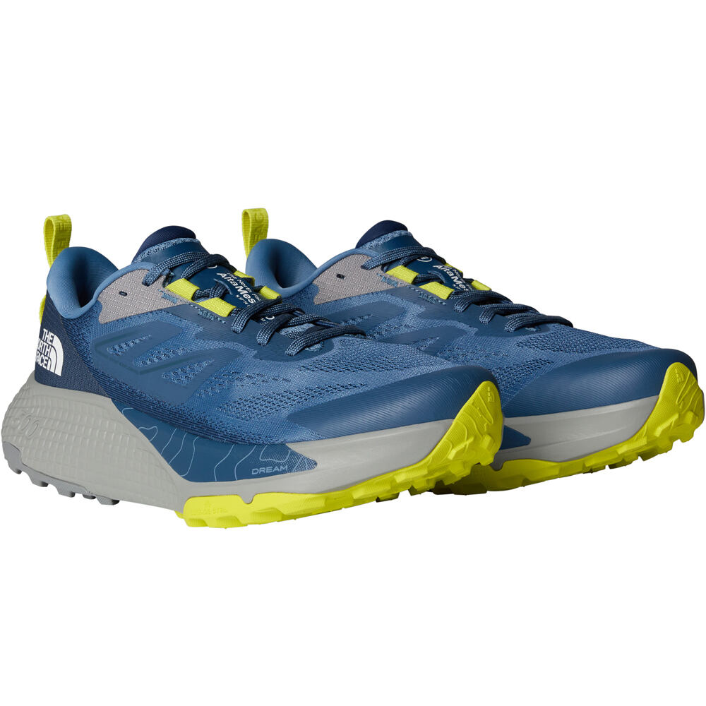 The North Face zapatillas trail hombre ALTAMESA 500 AZUL vista superior