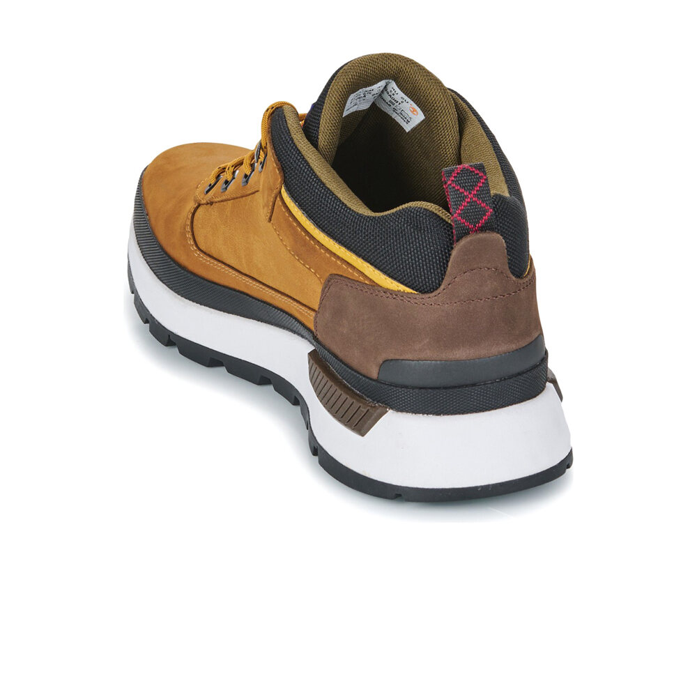 Timberland zapatilla moda hombre FIELD TREKKER AMARILLO vista trasera