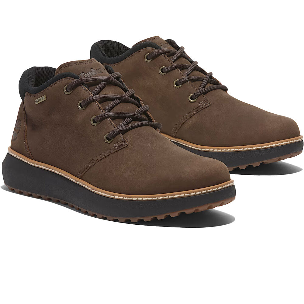 Timberland zapatilla moda hombre HUDSON ROAD MID GORE-TEX MARRON lateral interior