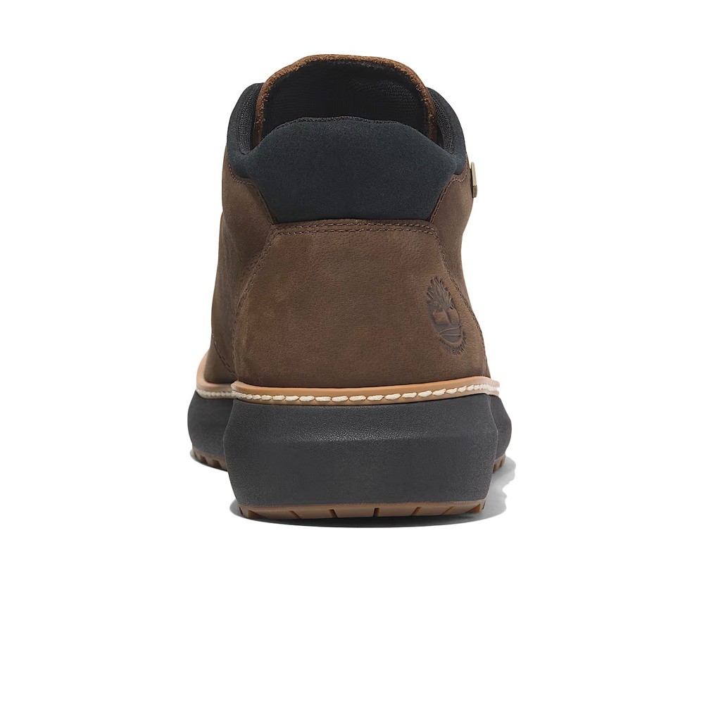 Timberland zapatilla moda hombre HUDSON ROAD MID GORE-TEX MARRON vista trasera