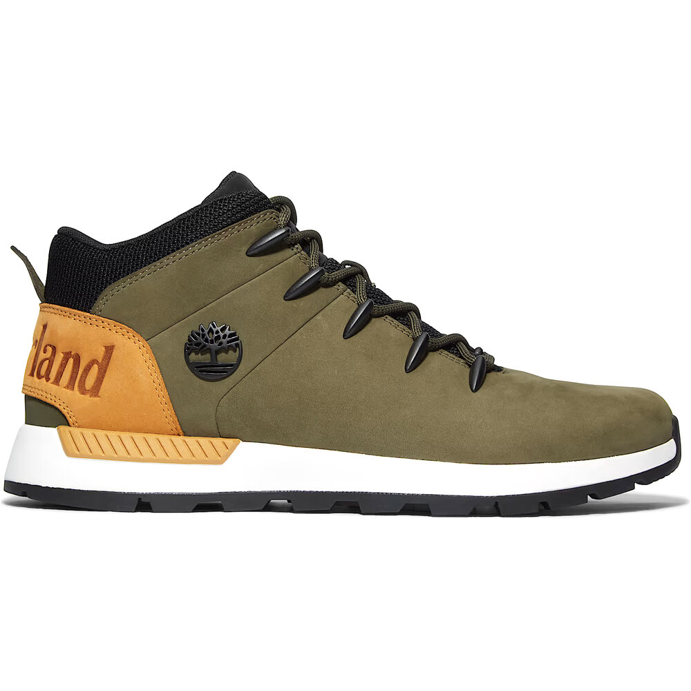 Timberland zapatilla moda hombre SPRINT TREKKER MID VERDE lateral exterior
