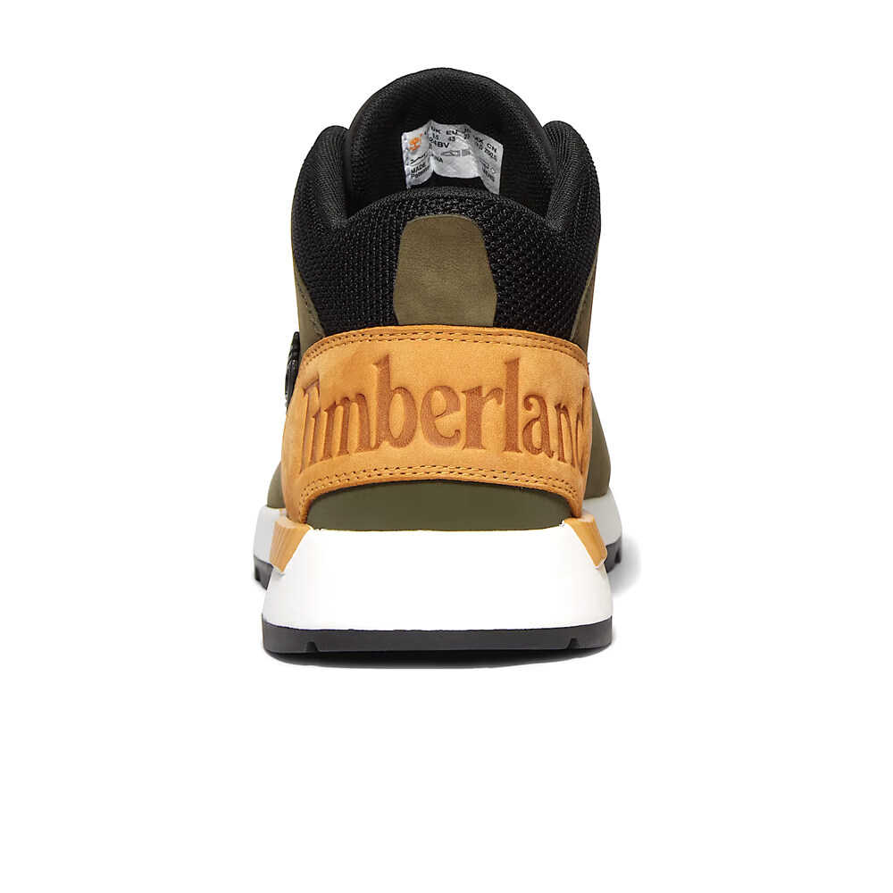 Timberland zapatilla moda hombre SPRINT TREKKER MID VERDE vista trasera
