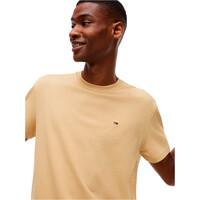 Tommy Jeans camiseta manga corta hombre REG SFLAG SS TEE EXT MARRON vista detalle