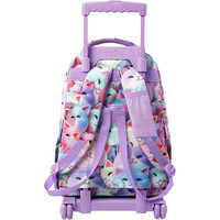 Totto mochila deporte RUEDAS BOMPER RENGLONES MORADO 02