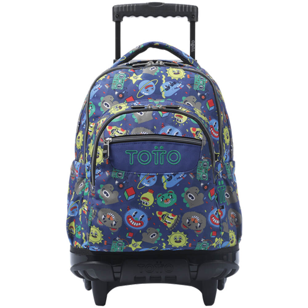 Totto mochila deporte RUEDAS RENGLONES  vista frontal