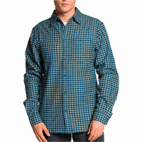 Trango camisa montaña manga larga hombre RUNKEL AZUL vista frontal