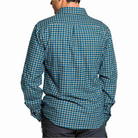 Trango camisa montaña manga larga hombre RUNKEL AZUL vista trasera