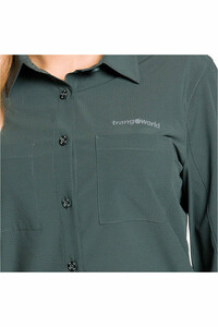 Trango camisa montaña manga larga mujer ARDONES GRIS vista detalle