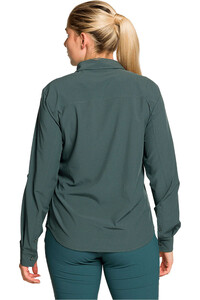 Trango camisa montaña manga larga mujer ARDONES GRIS vista trasera