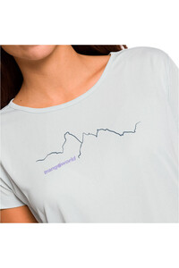Trango camiseta montaña manga corta mujer GLATEN AZUL 03