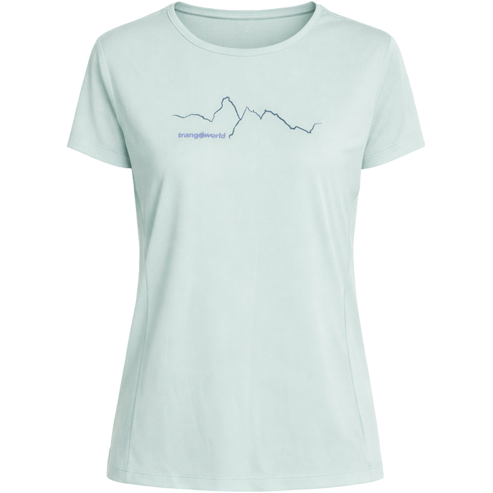 Trango camiseta montaña manga corta mujer GLATEN AZUL 04