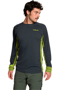 Trango camiseta montaña manga larga hombre RIMONT GRIS vista detalle