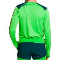 Trango camiseta montaña manga larga hombre TRX2 EVO LONG VERDE vista trasera