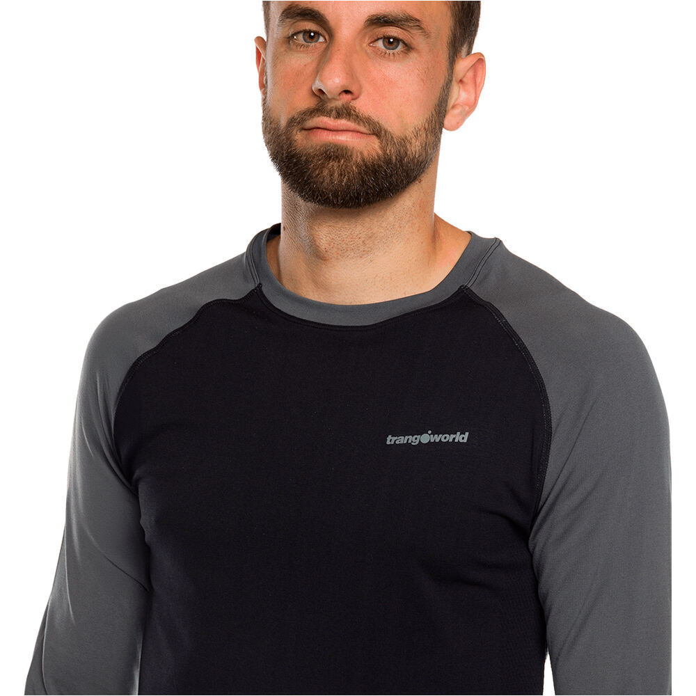 Trango camiseta térmica manga larga hombre CLARAC NEGRO 03