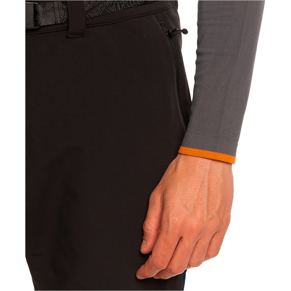 Trango camiseta térmica manga larga hombre CLARAC NEGRO vista detalle