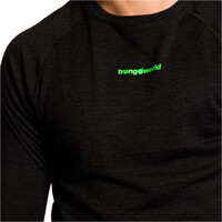 Trango camiseta térmica manga larga hombre TRX2 WOOL EVO NEGRO vista detalle