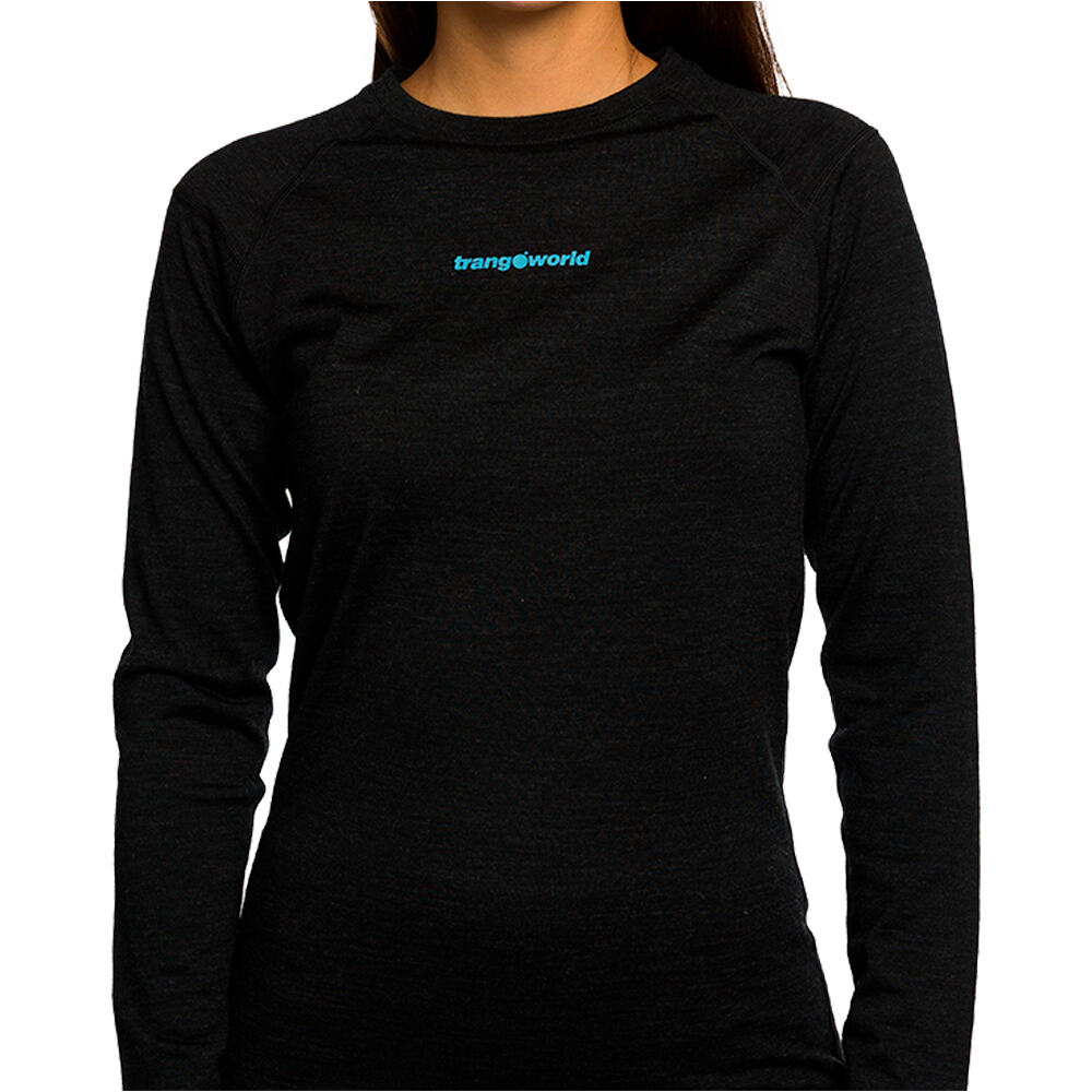 Trango camiseta térmica manga larga mujer TRX2 WOOL EVO NEGRO 03