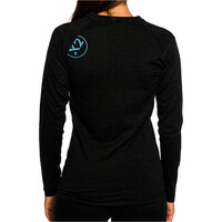 Trango camiseta térmica manga larga mujer TRX2 WOOL EVO NEGRO vista trasera