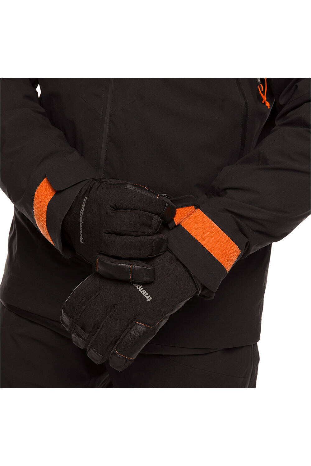 Trango chaqueta impermeable hombre ALADREN NEGRO vista trasera