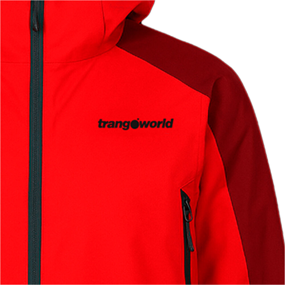 Trango chaqueta impermeable hombre ALADREN ROJO vista trasera