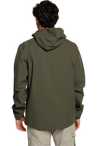 Trango chaqueta impermeable hombre CAICOS VERDE vista trasera
