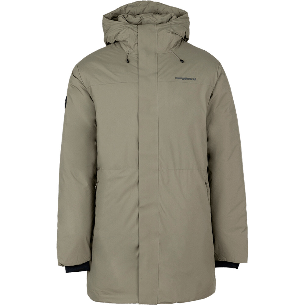 Trango chaqueta impermeable hombre PARKA LACHAT TERMIC MARRON vista frontal