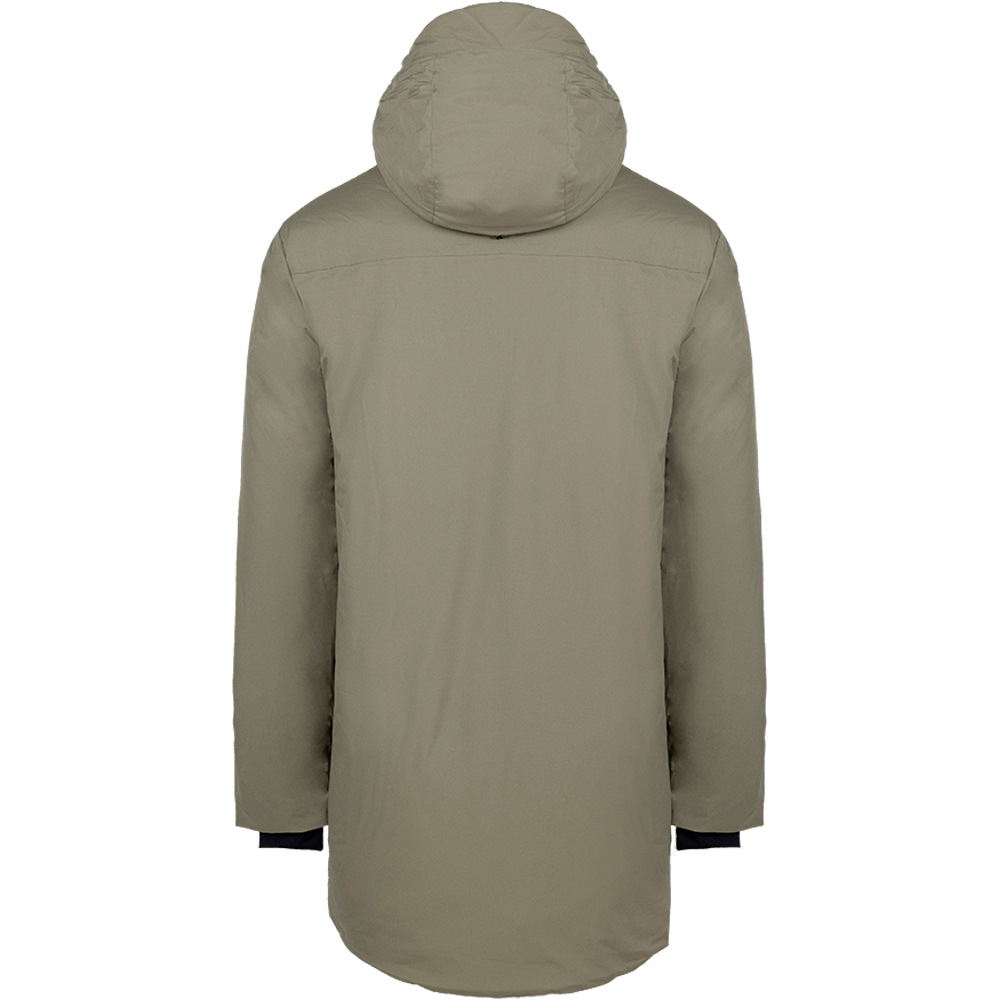 Trango chaqueta impermeable hombre PARKA LACHAT TERMIC MARRON vista trasera