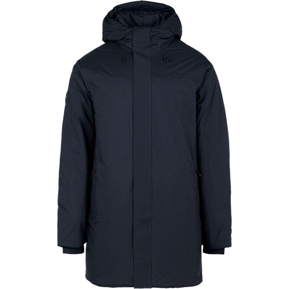 Trango chaqueta impermeable hombre PARKA LACHAT TERMIC NEGRO vista frontal