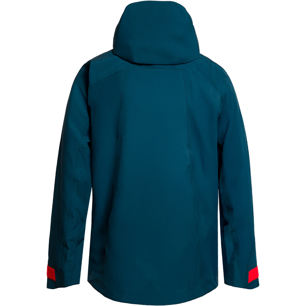 Trango chaqueta impermeable hombre TOSOS AZUL vista trasera