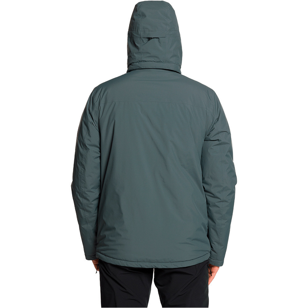 Trango chaqueta impermeable insulada hombre BALERNA TERMIC GRIS vista trasera