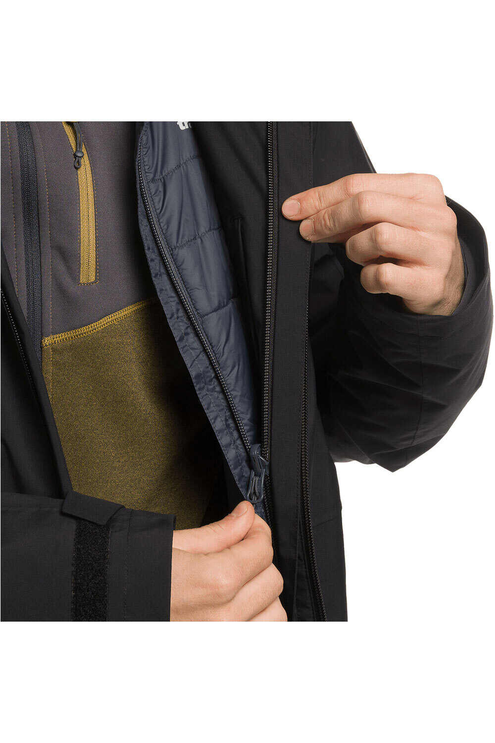 Trango chaqueta impermeable insulada hombre SALAMA COMPLET NEGRO 15