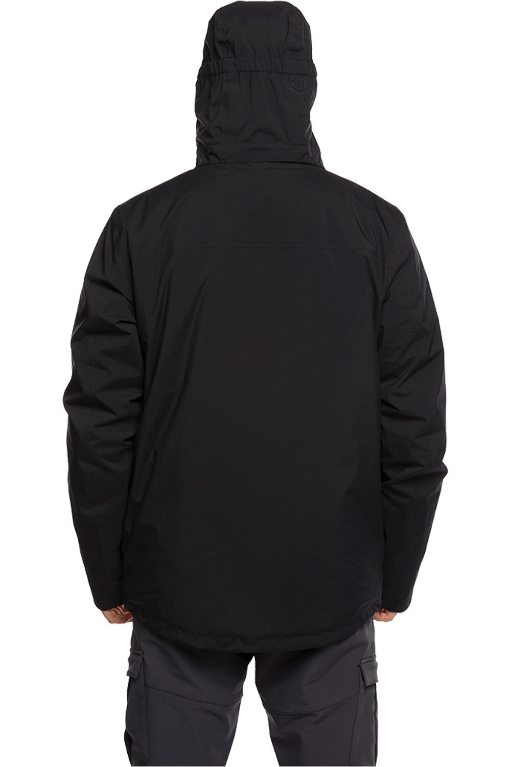 Trango chaqueta impermeable insulada hombre SALAMA COMPLET NEGRO vista trasera