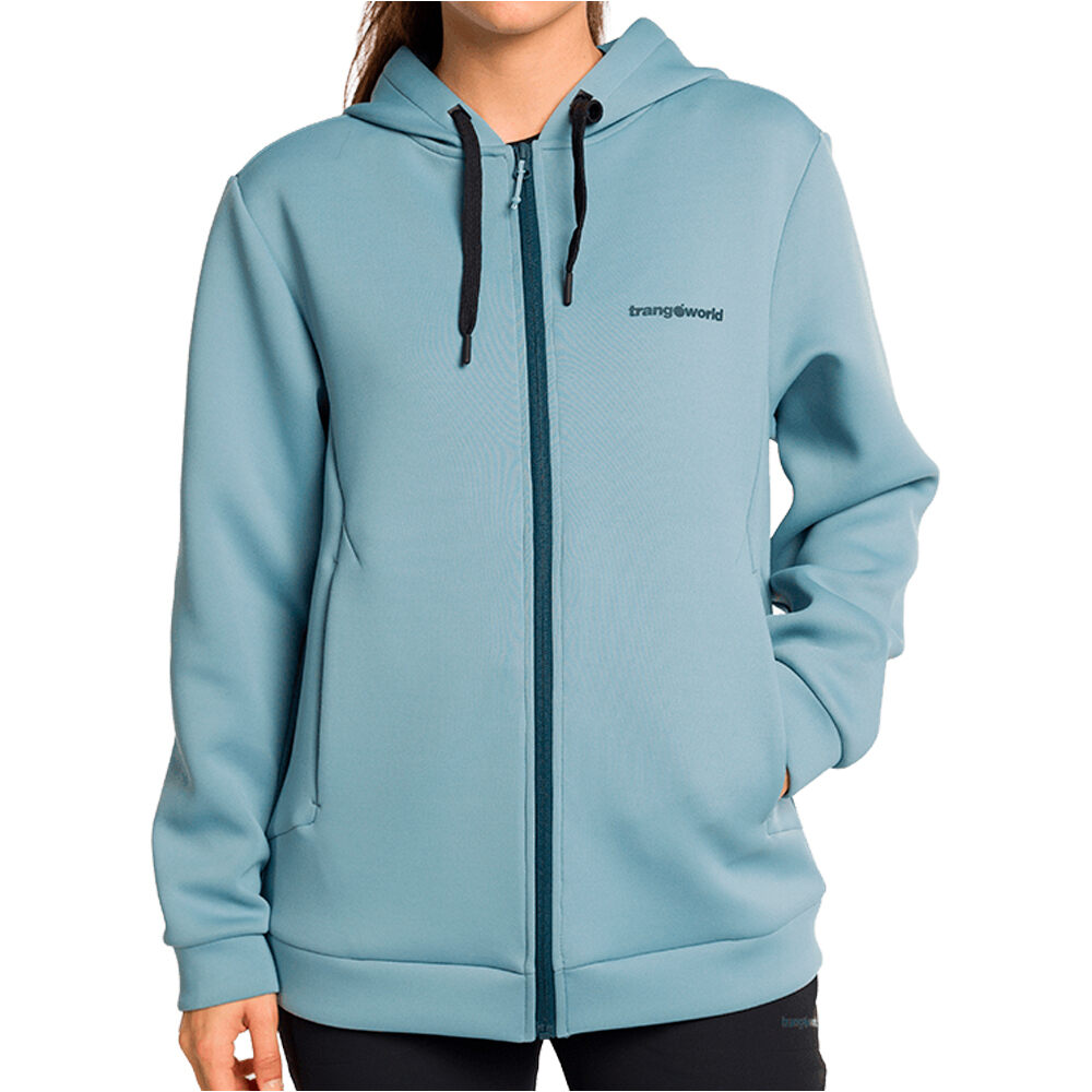 Trango chaqueta impermeable mujer ELLIE GRIS vista frontal