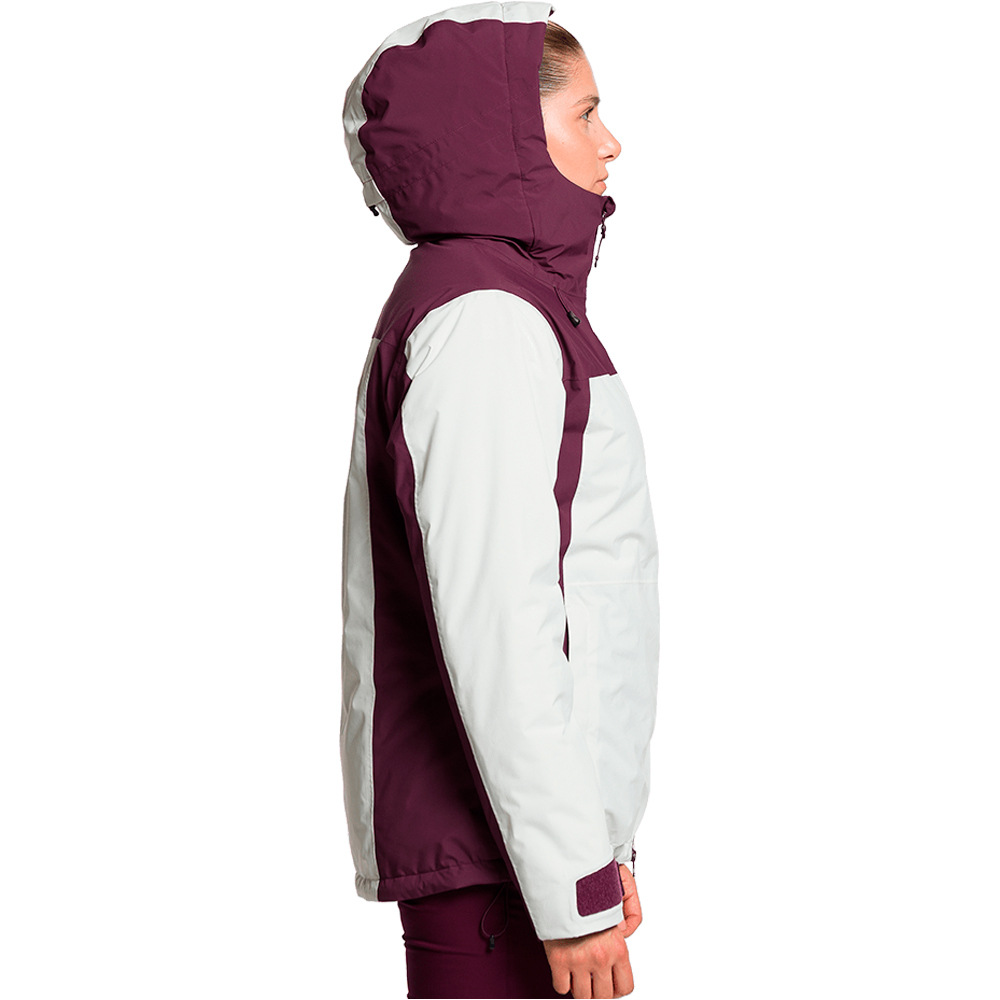 Trango chaqueta impermeable mujer GAWLER TERMIC MORADO vista detalle