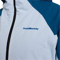 Trango chaqueta impermeable mujer RUBY AZUL vista detalle