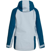 Trango chaqueta impermeable mujer RUBY AZUL vista trasera