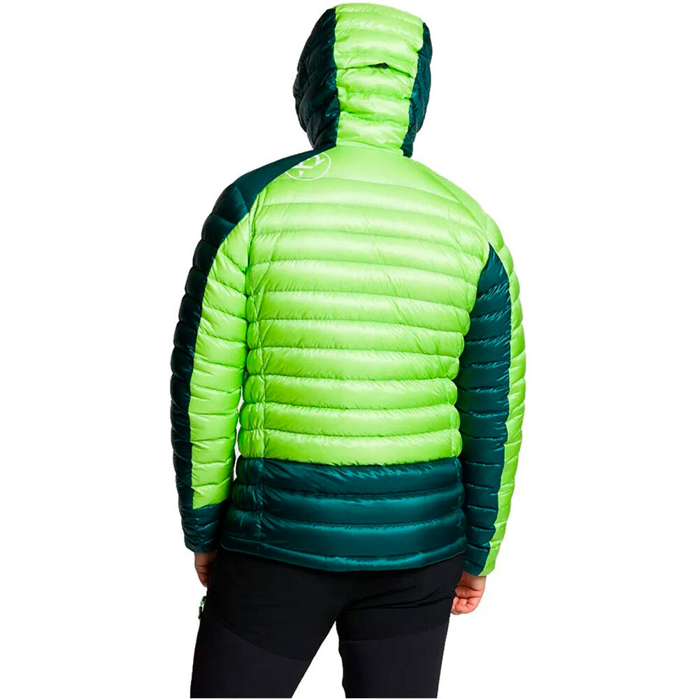 Trango chaqueta outdoor hombre TRX2 800 EVO VERDE vista trasera