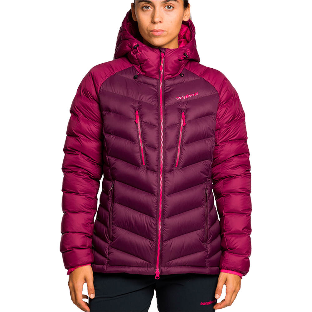 Trango chaqueta outdoor mujer LEYNAR V02 MORADO vista frontal