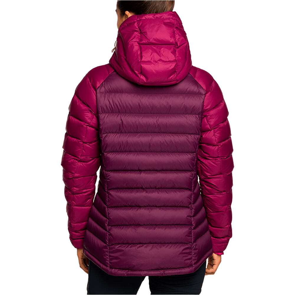Trango chaqueta outdoor mujer LEYNAR V02 MORADO vista trasera