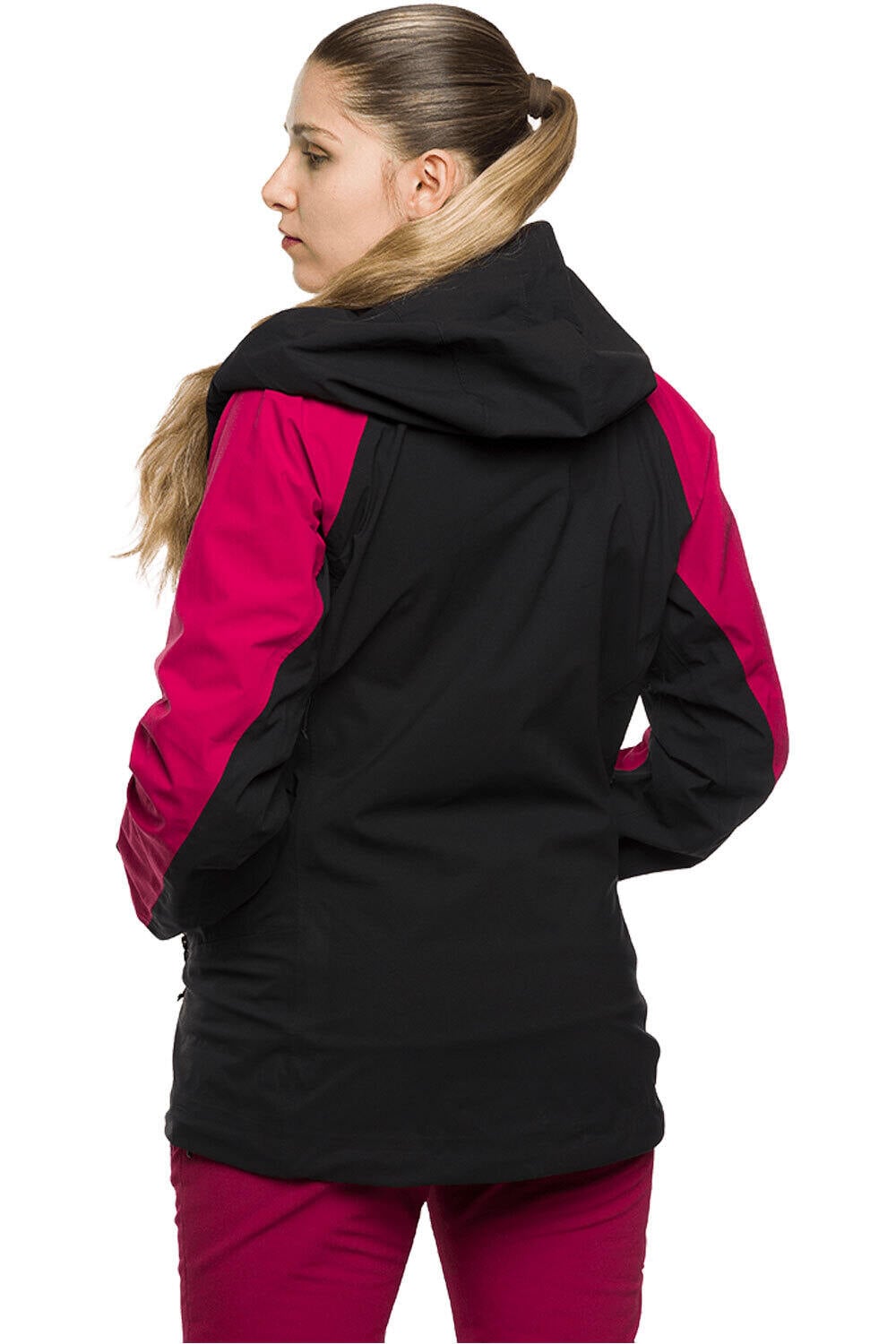 Trango chaqueta outdoor mujer RUBY NEGRO vista trasera